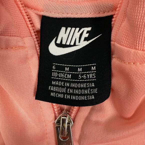 Nike Kids Pink Tracksuit Set Jacket Pants Size M 5-6 Yrs - Picture 5 of 5